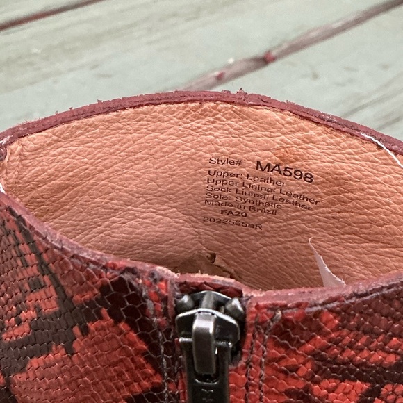 Madewell Womens The Rosie Ankle Boots Booties Brown Black Leather Side Zipper 6 - Picture 10 of 11